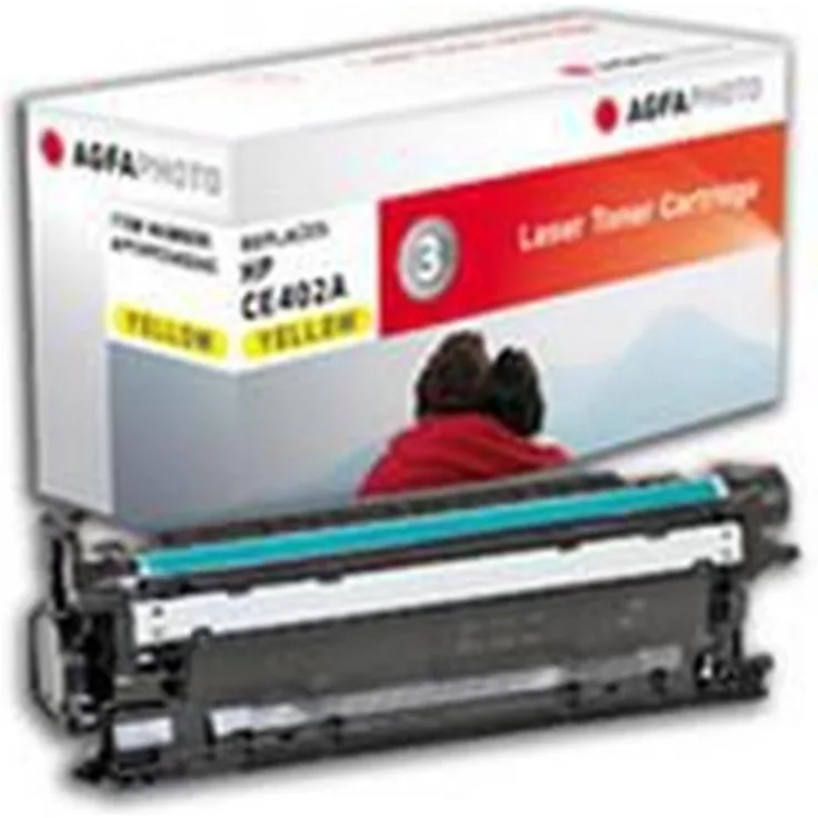 AGFAPHOTO Toner APTHPCE402AE (Y), Gelb, Wiederaufbereitet und Plastikfreie Verpackung aus recyceltem Material