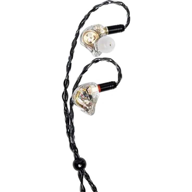 Stagg SPM-PRO TR, professionelle In-Ear Kopfhörer mit 2 Balanced Armature Treibern und transparentem Design