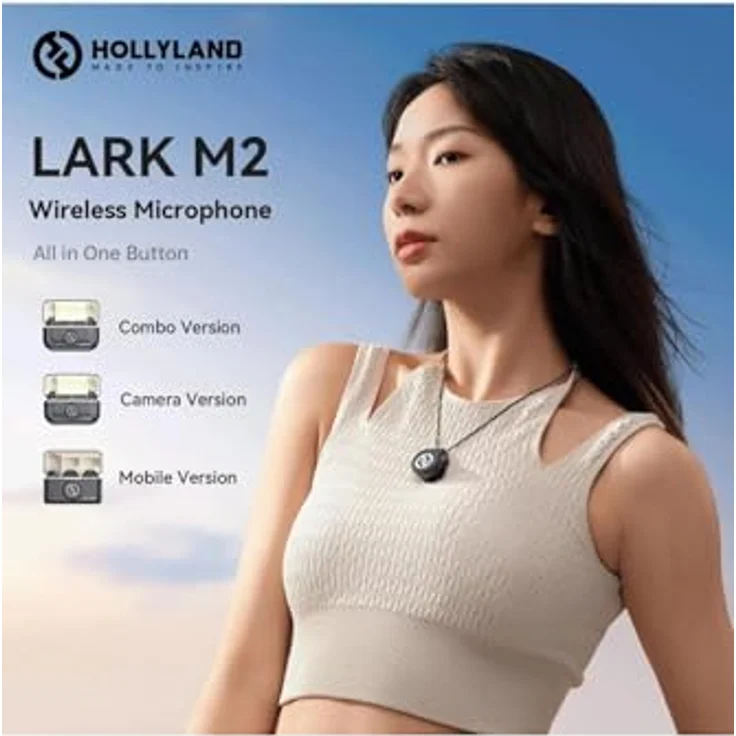 Hollyland Mikrofon Lark M2 Combo, drahtloses Mikrofon mit verlustfreier Klangwiedergabe, 40 Stunden Akkulaufzeit - Preisvergleich – Bild 4