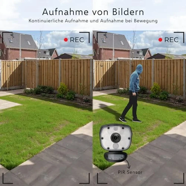 ELRO CZ60RIPS Color Night Vision 1080P HD Überwachungs-Kamera Set mit 9” Bildschirm und App – Bild 5