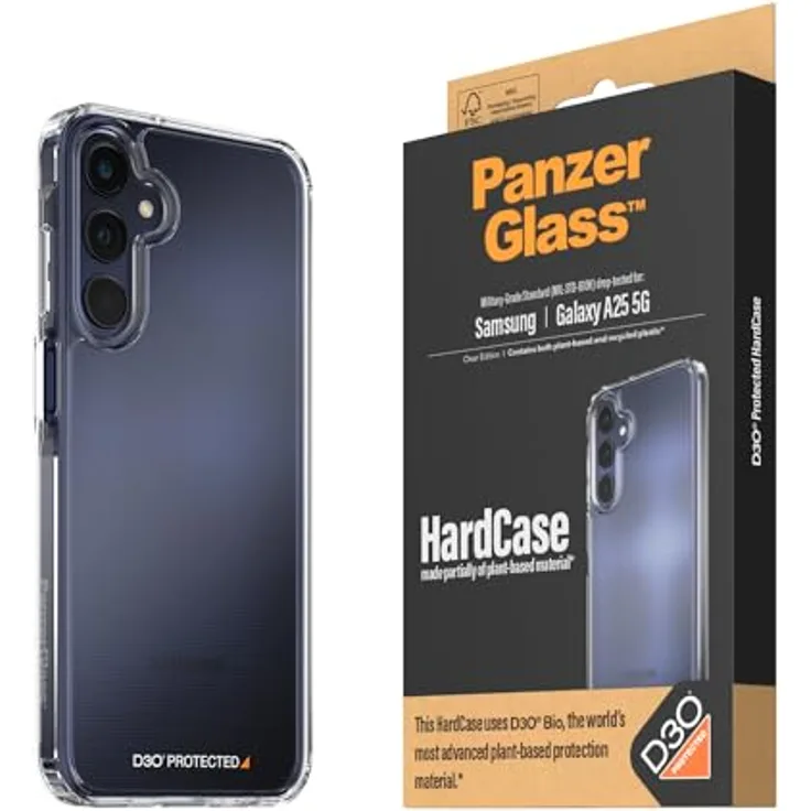PanzerGlass™ Ultimative Schutzhülle für Samsung Galaxy A25 HardCase mit D3O - Langlebig und Nachhaltig