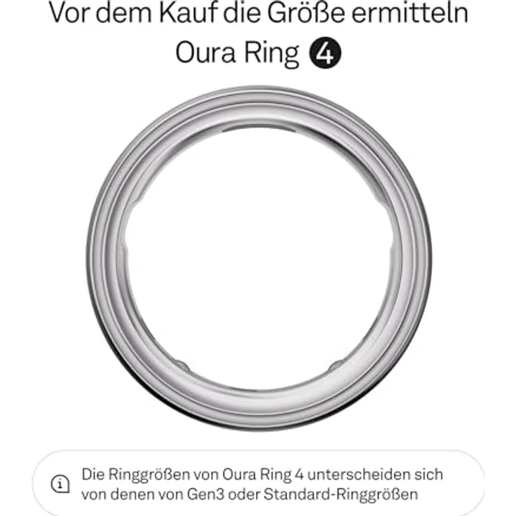 OURA Oura Ring 4 - Silber - Größe 8 - Smart Ring | Sleep Tracking Wearable - Herzfrequenz - Fitness Tracker - Bis zu 8 Tage Batterielaufzeit – Bild 2