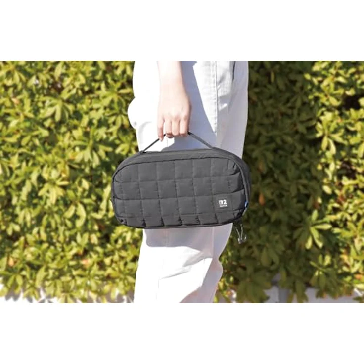 HORI Puff Pouch (Black) - Mid-Size Tragetasche für Nintendo Switch 2 mit robustem Design und praktischem Tragegriff – Bild 3