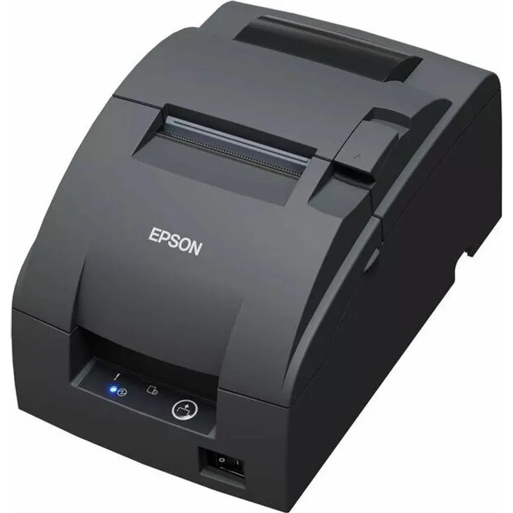 Epson TM-U220IIB (142A0), Punktmatrix POS-Drucker, 4,7 lps, 16 ips, USB und Ethernet, dunkles Grau
