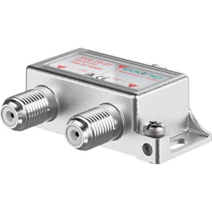 Axing SVE 20-01 2-Fach SAT-Verteiler Splitter mit DC-Durchgang für Satelliten-Anlagen Unicable DVB-T2 HD (5-2400 MHz) Class A – Bild 3