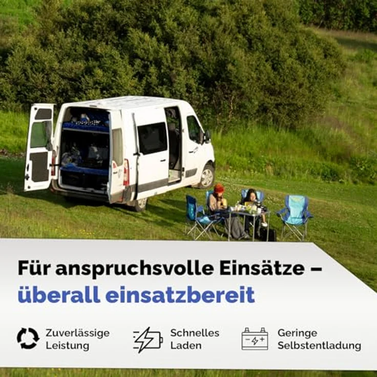 Electronicx Caravan Edition V2 AGM Batterie 80Ah 12V - Wartungsfreie Versorgungsbatterie für Wohnmobil & Boot mit hoher Zyklenfestigkeit – Bild 3