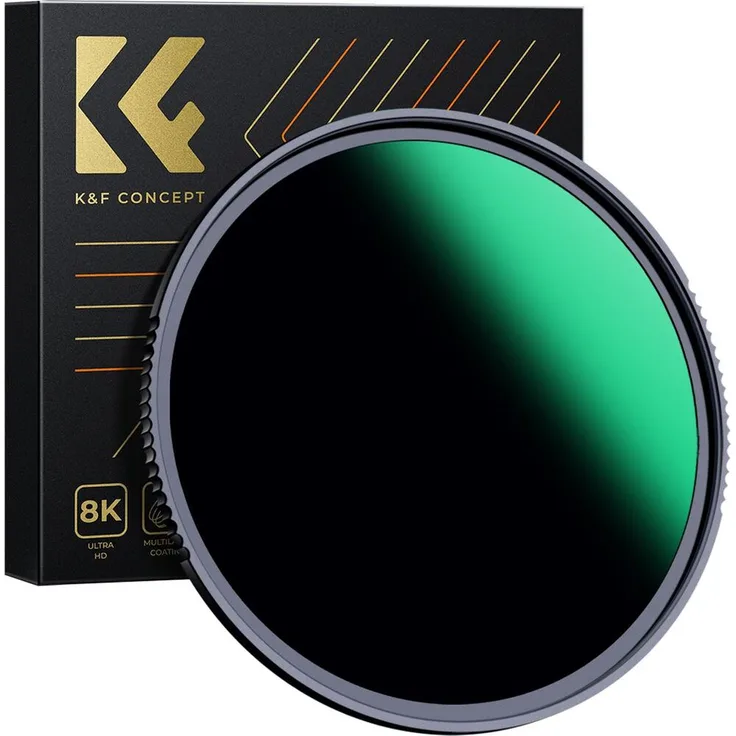 K&F Concept ND1000 Graufilter Nano X, 67mm, 10 Blendenstufen, wasserabweisend, kratzfest