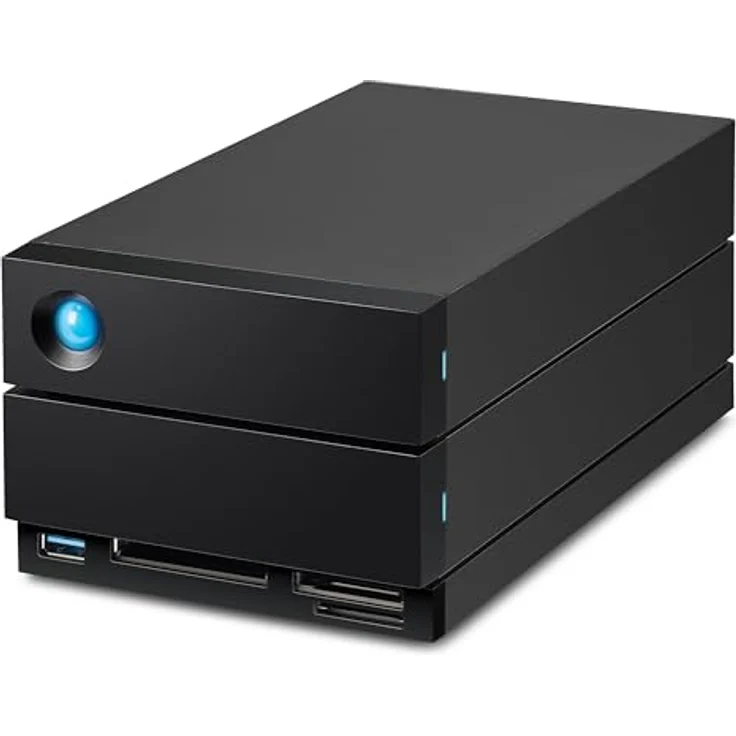 LaCie 2big Dock v2, 60 TB Disk-Array mit Thunderbolt 3 und USB 3.1, Desktop Schwarz – Bild 10