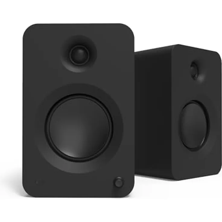 Kanto Ren 200W Powered Speaker System with HDMI ARC Input for TV & Home Theater | USB-C and Bluetooth 5.3 | High/Low Pass Filter | Pair | Matte Black