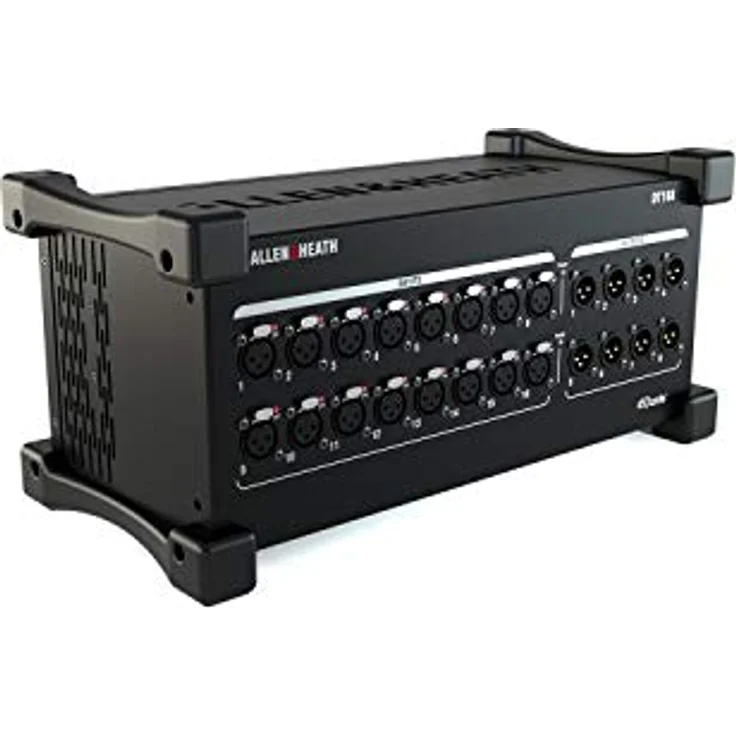 Allen & Heath DT168, Dante I/O Expander mit 16 XLR Input, 8 XLR Output, tragbares Stagebox-Design, 96kHz/48kHz – Bild 2