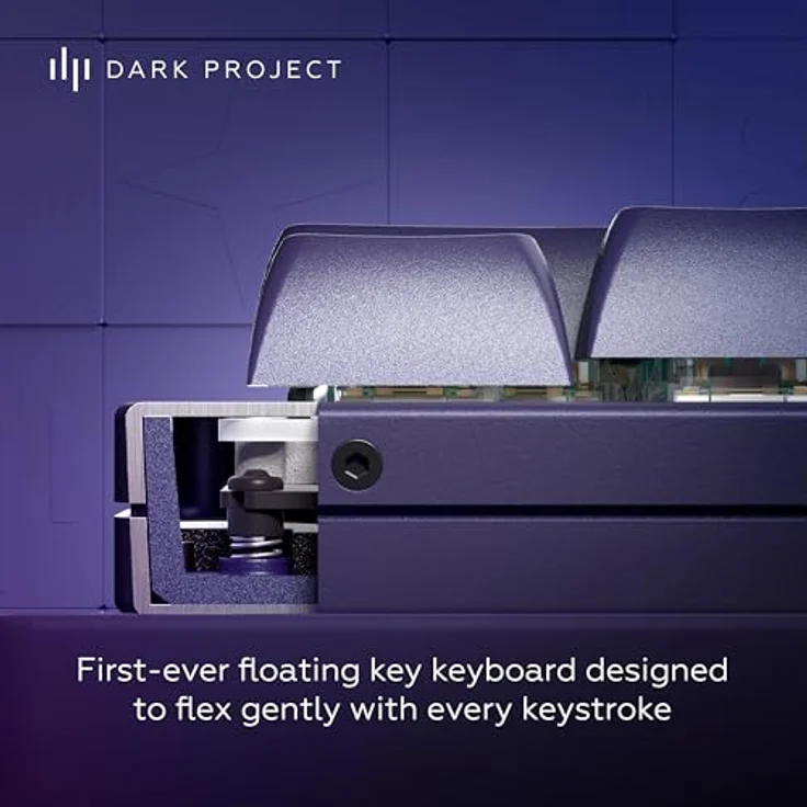 Dark Project ALU87B Celestial, Mechanische Gaming-Tastatur mit G3MS Voidstone gefetteten Schaltern, TKL 80%, RGB, Hot-Swap, Aluminium – Bild 4