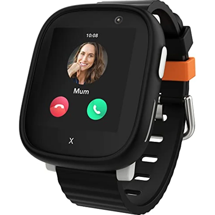 Xplora X6 Play - Wasserdichte Telefon Uhr für Kinder (mit SIM-Karte) 4G, Anrufe, Nachrichten, Schulmodus, SOS-Funktion, GPS, Kamera, Schrittzähler - inkl kostenlosem Tarif-Vertrag für 3 Mon. (SCHWARZ) – Bild 1