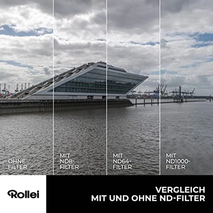 Rollei F:X Pro Magnetische ND- Rundfilter-Set Mark II in 77mm. Rollei Magnet Filter/Graufilter-Set bestehend aus CPL,ND8, ND64,ND1000 und magnetischen Basisring ideal für die Langzeitbelichtung – Bild 5