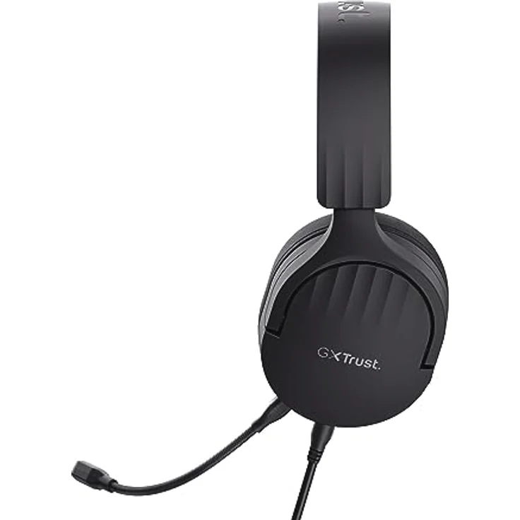 Trust Gaming GXT 489 Fayzo Gaming Headset, 85% Recyclingkunststoff, für PC, PS5, PS4, Xbox Series X|S, Switch, 3,5-mm Klinke, Over-Ear Kopfhörer, Mikrofon mit Geräuschunterdrückung - Schwarz – Bild 4