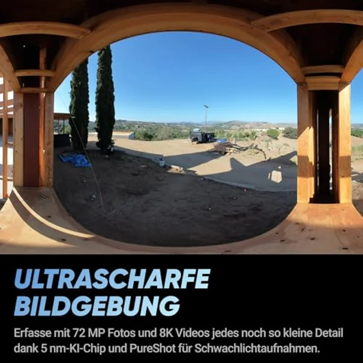 Insta360 X4 Baustellen-Bundle, 360°-Baustellen-Kamera mit 8K 30 fps HDR-Videos, 72 MP Fotos, 11K Zeitraffer, inklusive 256 GB microSD-Karte und Unsichtbarem Selfie-Stick – Bild 2