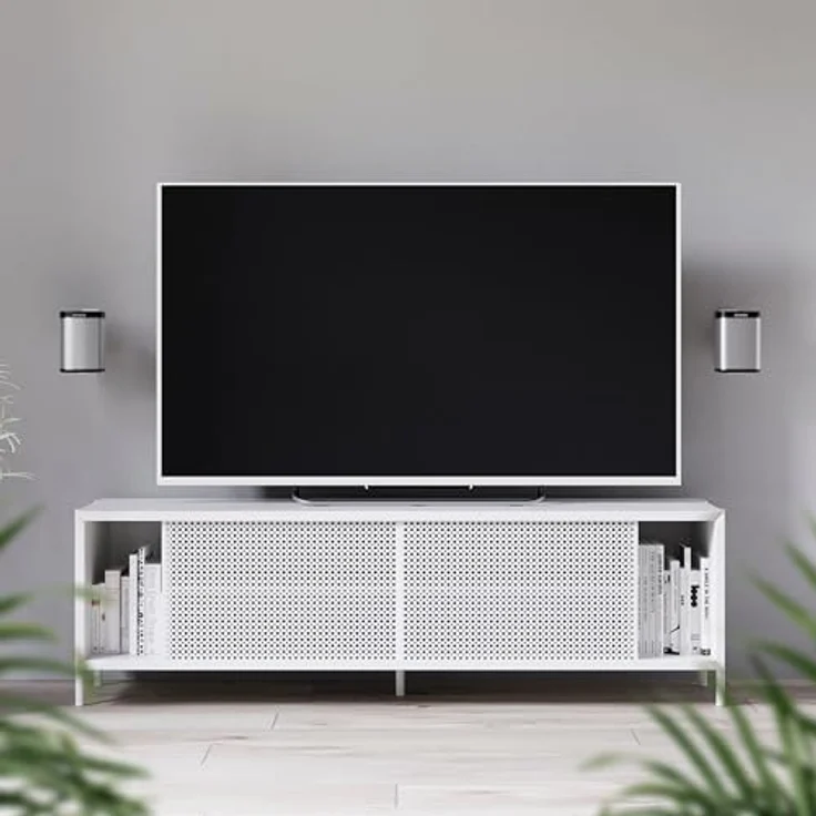 RICOO Lautsprecher Wandhalterung schwenkbar neigbar LH431W für SONOS Play 1 / Wlan Airplay Lautsprecher-Wandhalter / Halterung-Lautsprecherboxen / Multiroom Speaker Full-Motion Mount / Weiß – Bild 6