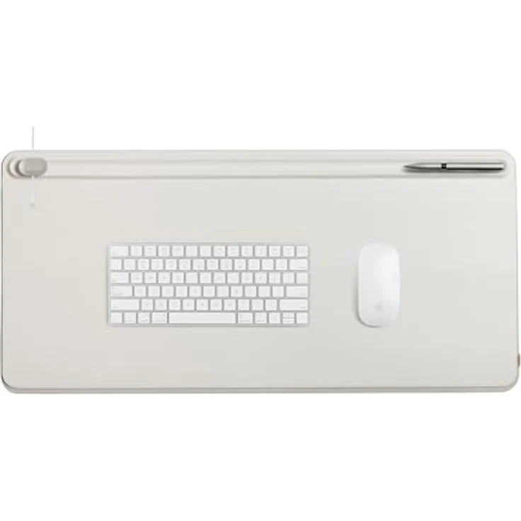 Orbitkey Schreibunterlage ton, Mausmatte in Grau mit Dokumentenversteck und magnetischem Kabelhalter – Bild 6