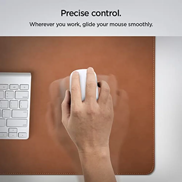 Spigen LD302, Mausmatte, Braun, Veganleder – Bild 3