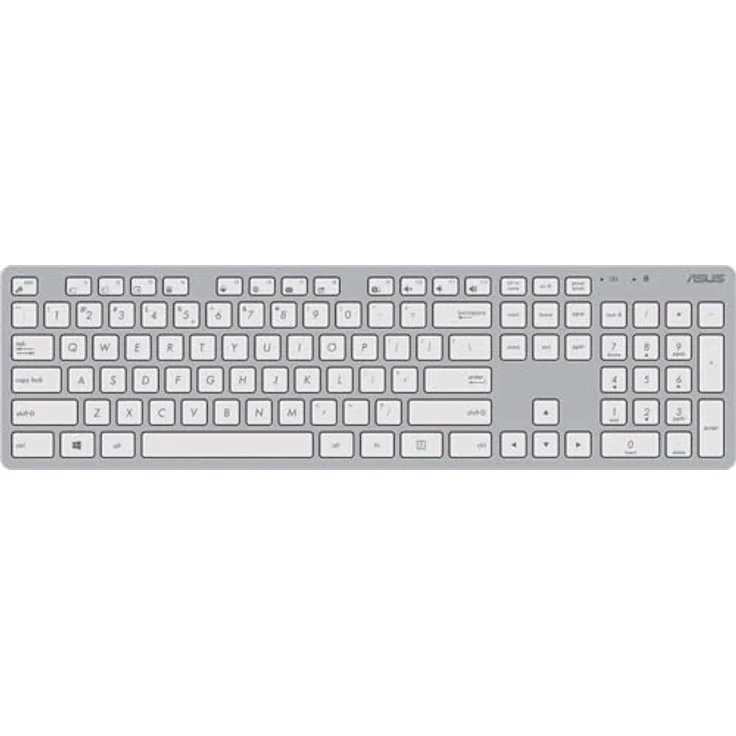 Asus W5000 wireless Keyboard+Mouse dt. COPILOT Layout weiß, Tastatur in Weiß – Bild 3