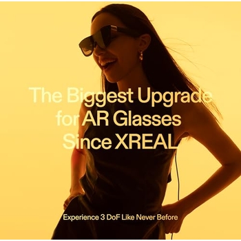 XREAL One Pro AR Brille | Mit X1 Chip, 3DoF, 57° Sichtfeld | Kompatibel Mit IPhone, Steam Deck, PC | Bose Sound