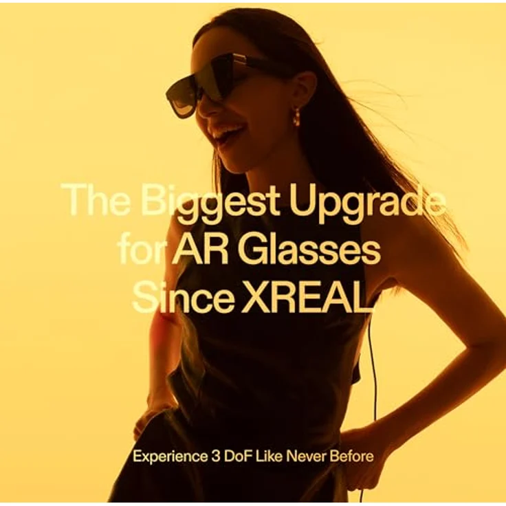 XREAL One AR-Brille mit X1-Chip, Nativen 3 DoF, 147" 50° FOV, 120Hz-HD-Display, Renommiertem Audio, 3 Einstellbarer Linsentransparenz - Kompatibel mit iPhone 16/15, Steam Deck/ROG/Mac/PC/Android & iOS – Bild 2