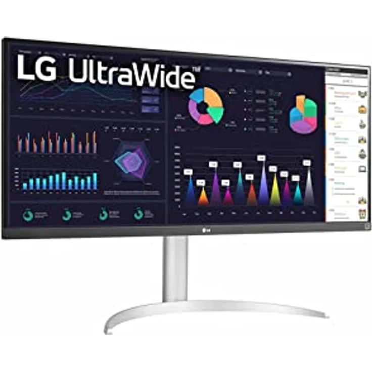 LG 34WQ650-W Office-Monitor 86,4 cm (34") WFHD LCD Silber, Weiß – Bild 3