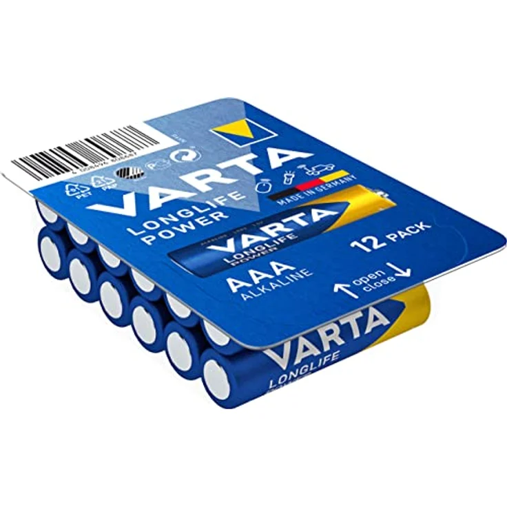 VARTA Batterien AAA, 12 Stück, Longlife Power, Alkaline, 1,5V, ideal für Spielzeug, Funkmaus, Taschenlampen, Made in Germany – Bild 2
