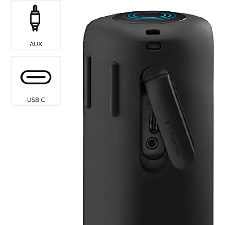 Hama PipeRoll 3.0 Bluetooth Lautsprecher (12 h Akkulaufzeit, Schwarz) – Bild 4
