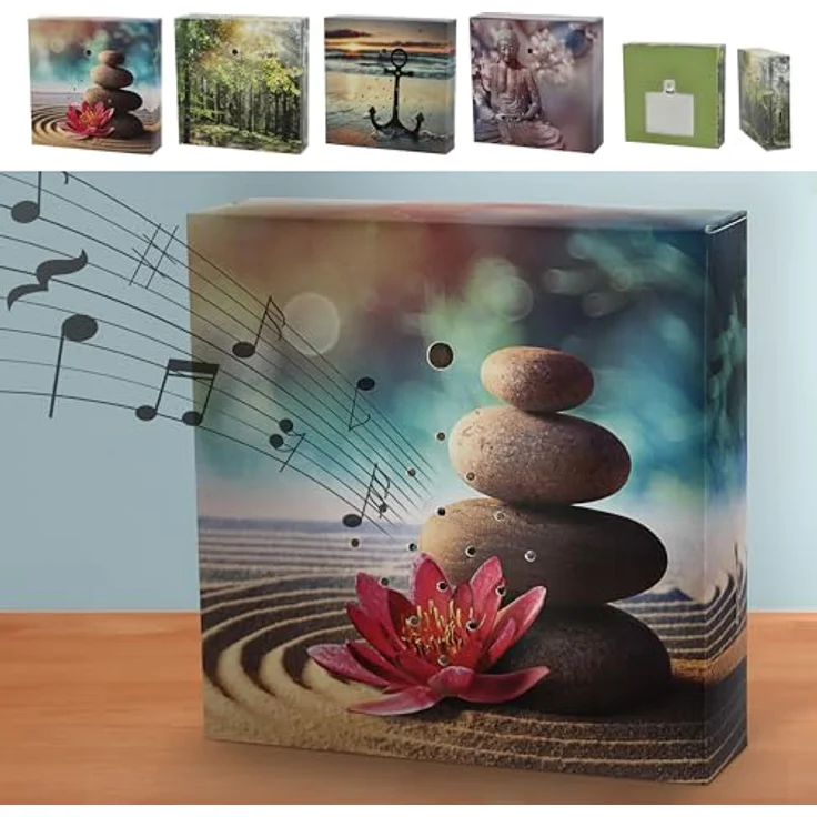 Cepewa Soundbox 4er Set Naturesound, Bewegungsmelder mit 4 natürlichen Klängen, 12x12x3,5 cm, mehrfarbig, batteriebetrieben – Bild 2