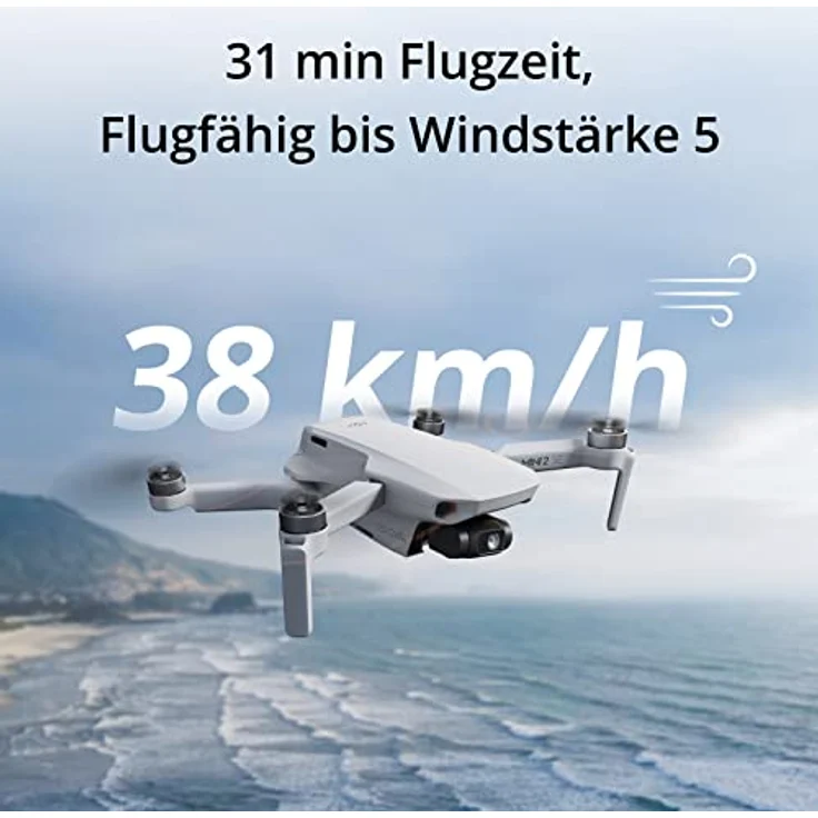 DJI Mini 2 SE, leichte und faltbare Mini-Kameradrohne mit 2.7K Video, intelligenten Modi, 10 km Videoübertragung, 31 min Flugzeit, unter 249 g, einfach zu bedienen, Fotoshooting, Straßenaufnahmen – Bild 4