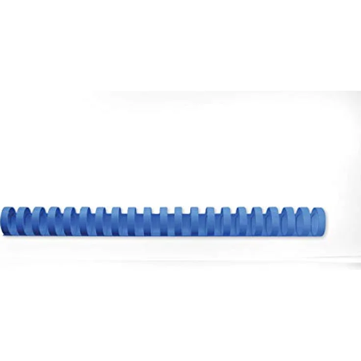 GBC CombBind Plastikbinderücken 16mm, blau, 100 Stück, erstklassige Binderücken mit 21 Ringen – Bild 1