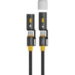4smarts Explorer 3in1 USB-C Kabelset (1,50 m, USB 3.2 Gen 1, 240 W) mit Leselicht und Anzünder, robustes Nylon-Design