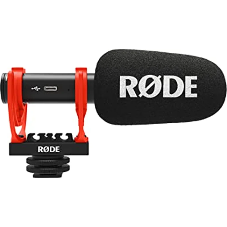 RØDE VideoMic GO II ultrakompaktes und leichtes Richtmikrofon mit USB-Audio für Filmproduktion, Inhaltserstellung, Aufnahmen vor Ort, Synchronsprechen, Podcasting und Videotelefonie, Schwarz – Bild 2