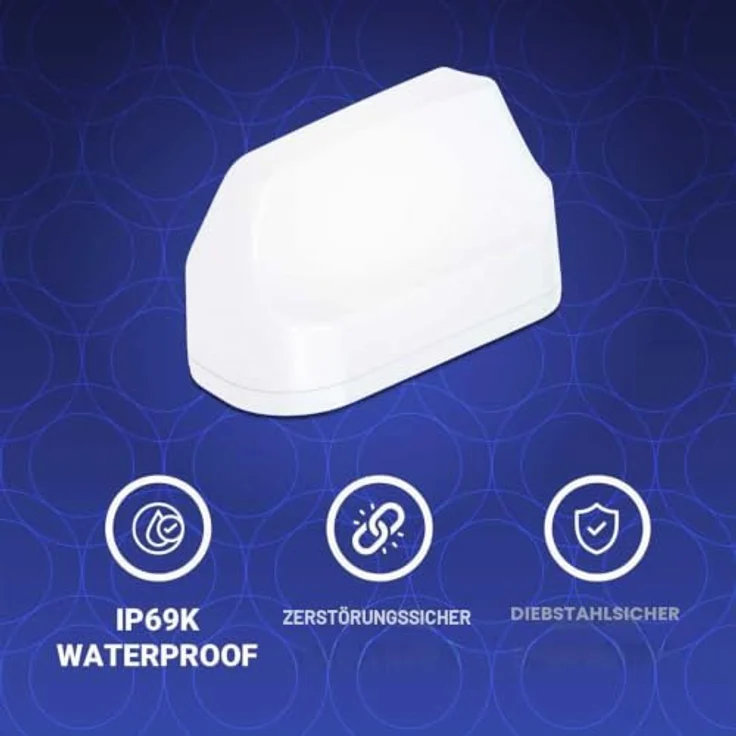 Poynting A-MIMO-0003-V2-17-B 5G/LTE KFZ Marine-Antenne, 7-in-1 Hochleistungs-Mobilfunkantenne mit WLAN und GPS, schwarz – Bild 6