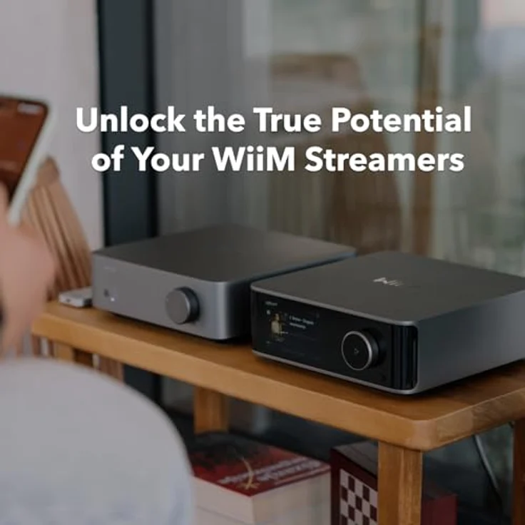 WiiM WiiM Vibelink Amp, Vollverstärker mit 100 Watt/Kanal, D/A-Wandler, Graphit-Grau – Bild 6