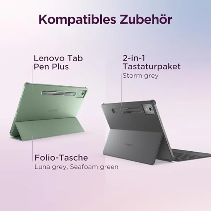 Lenovo Idea Tab Pro TB373FU, 12.7" 3K Tablet mit MediaTek Dimensity 8300, 8GB RAM, IP52, Luna grau – Bild 11