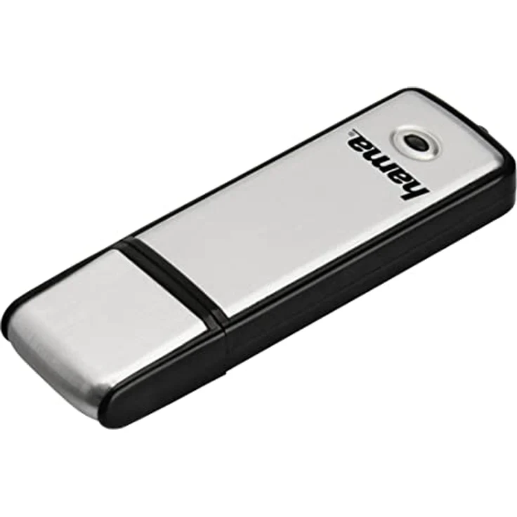Hama 64GB USB-Stick USB 2.0 Datenstick (10 MB-s Datentransfer, inkl. LED-Funktionsanzeige, Speicherstick, Memory Stick mit Verschlusskappe, geeignet für Windows-MacBook) silber – Bild 2