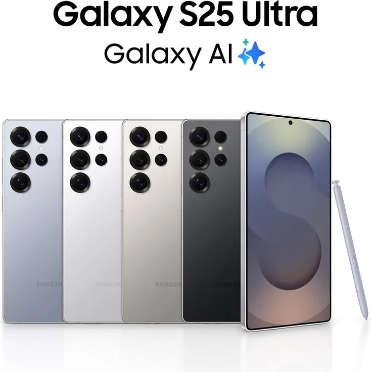 Samsung Galaxy S25 Ultra AI Smartphone, Android-Handy ohne Vertrag, 12 GB RAM, 256 GB Speicher, Titanium Black – Bild 2