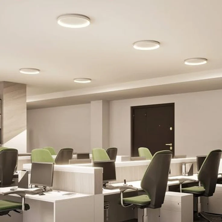 Arcchio LED Deckenleuchte 'Vivy' (Modern) in Weiß aus Metall (1 flammig) - Energiesparende Küchenlampe mit inkludierten Leuchtmitteln – Bild 3