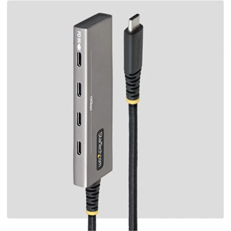 StarTech.com 4-Port USB 3.2 Hub, 10 Gbps, 100 W PD Ladestation mit Überstromschutz, Aluminium, Grau – Bild 10
