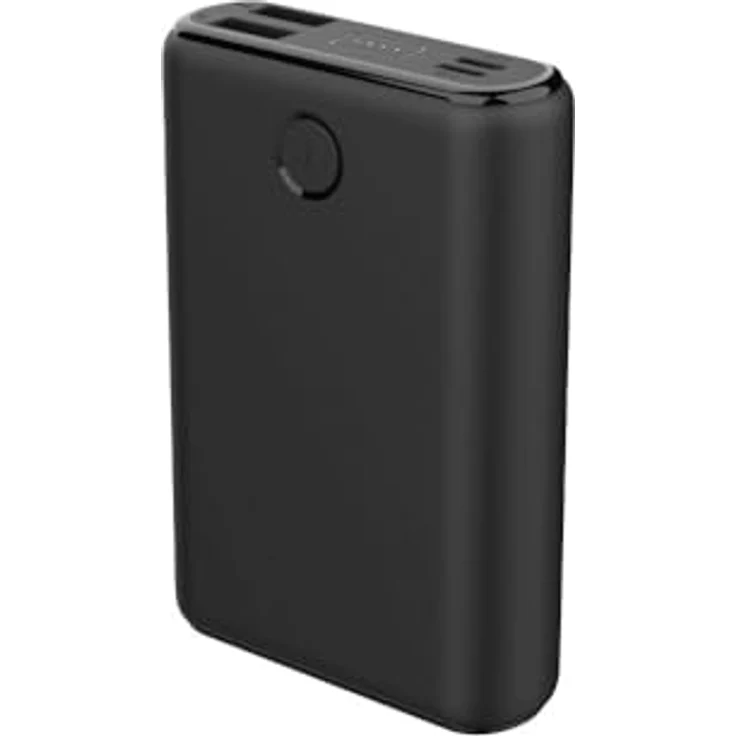 Origin Outdoors Powerbank-180883, kompakte Powerbank mit hochwertigem Lithium-Polymer-Akku, schwarz, 9 x 6.4 x 2.3 cm, mit Statusanzeige und geeignet für Heizkissen – Bild 3
