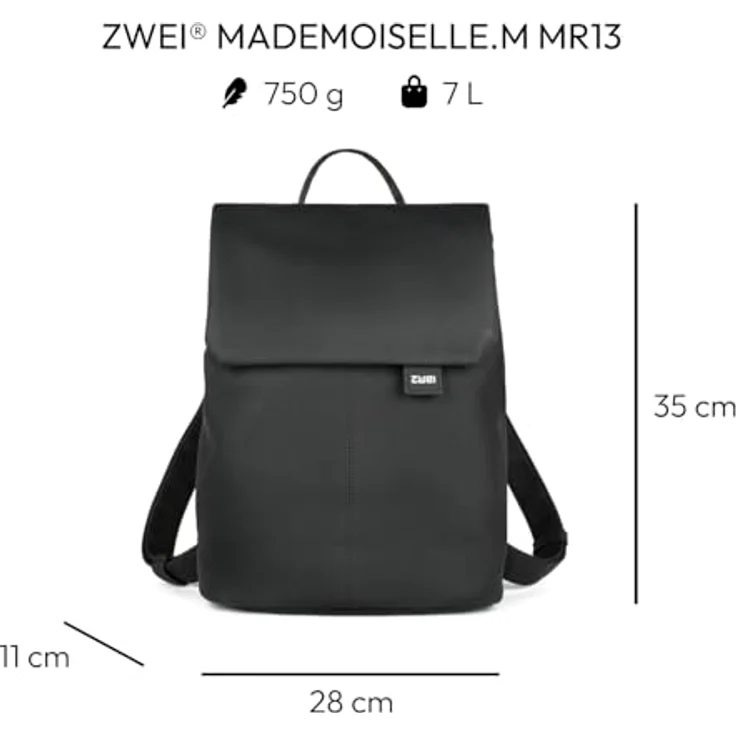 Zwei Mademoiselle.MRucksack MR13 nubuk-black – Bild 3