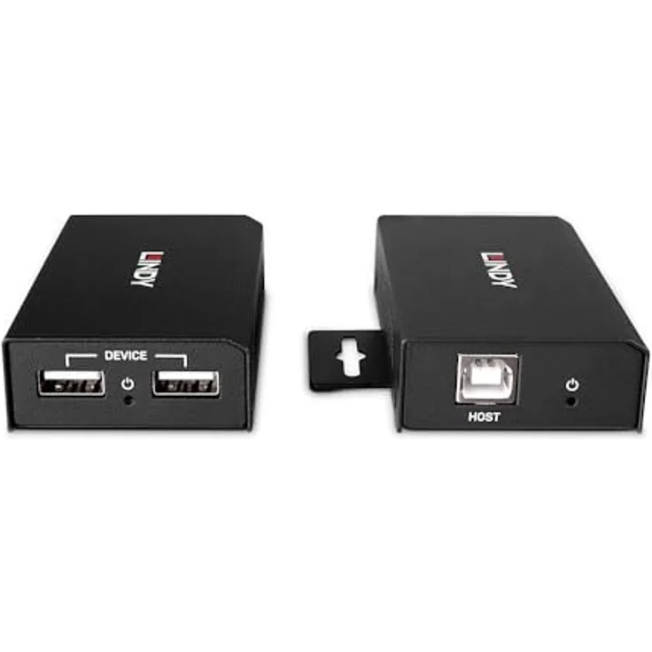 LINDY 100m 2 Port USB 2.0 Cat.6 Extender, bidirektionales PoC, Plug & Play, für 2 USB-Geräte – Bild 3