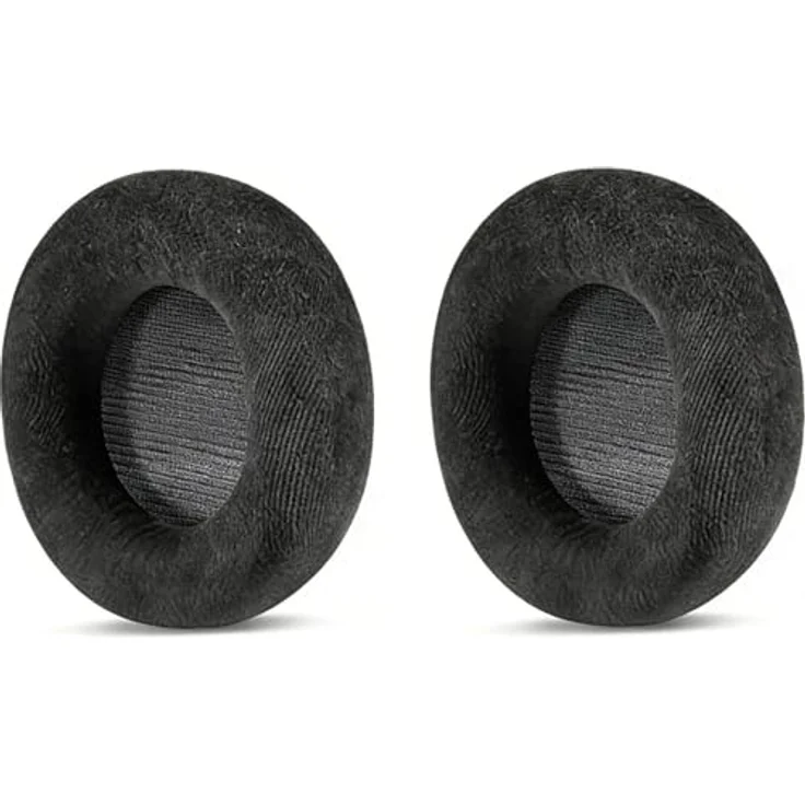 INF Ersatz Ohrpolster für AKG K701 K702 Q701 K612 PRO K712 PRO, Samt-Ohrpolster mit ergonomischem Design und Geräuschisolierung, 2 Stück, Maße 11x11x2 cm – Bild 1