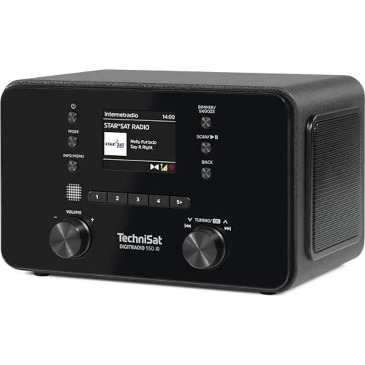 TechniSat DIGITRADIO 550 IR - Stereo Internetradio (DAB+, UKW, WLAN, Bluetooth, App-Steuerung, Wecker), schwarz – Bild 1