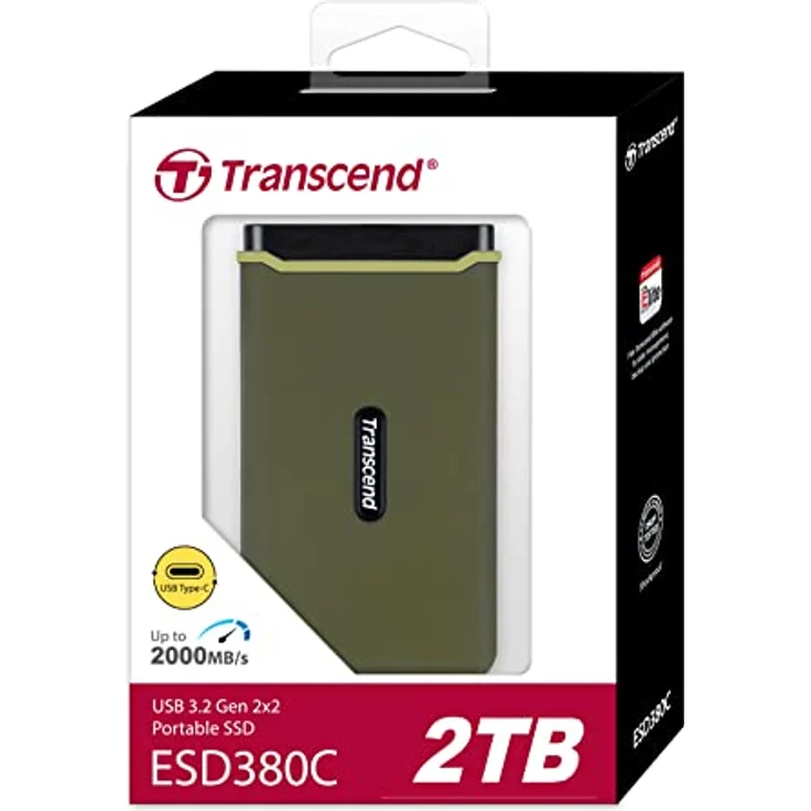 Transcend 2TB USB 3.2 Gen 2x2 USB Type-C ESD380C Portable SSD Solid State Drive TS2TESD380C – Bild 4