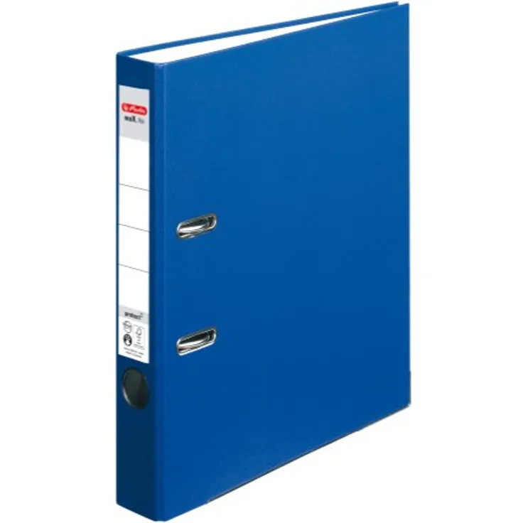 Herlitz Aktenordner maX.file protect, schmal schwarz, DIN A4 mit Griffloch und Raumsparschlitzen - Preisvergleich