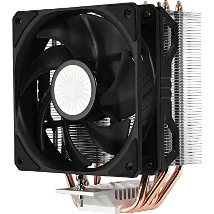 Cooler Master Hyper 212 EVO V2 CPU Kühler mit LGA1700 Halterung, Prozessorlüfter mit versetzten Kühlkörper, 4 Direktkontakt-Heatpipes, X-Vents Design, 120mm SickleFlow-Lüfter – Bild 1