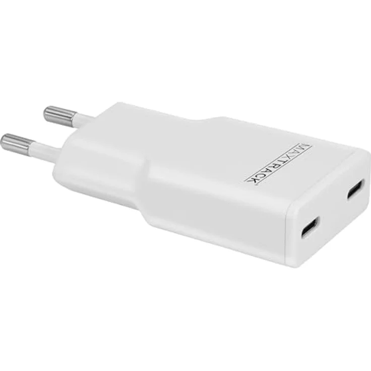 MAXTRACK Schnellladegerät MQ3L – 2 USB-C Ports, 30W, GaN-Technologie, Power Delivery 30W & QC 3.0, ultra-flach 1,5 cm – Bild 1