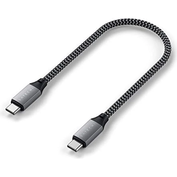 Satechi Type-C to Type-C Short Cable 25 cm space gray – Bild 7